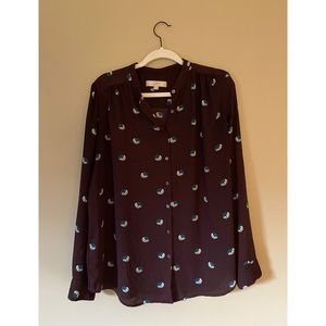 Loft Button Down Blouse